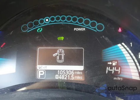 2017 Nissan Leaf Sv z USA, uszkodzony, nr VIN 1N4BZ0CPXHC305884